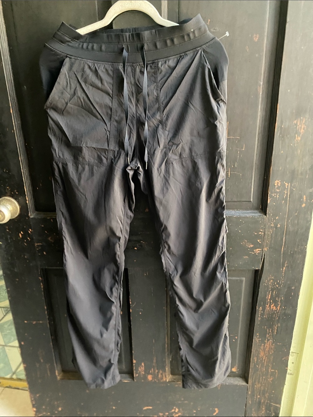 CRZ YOGA Black Drawstring Track Joggers